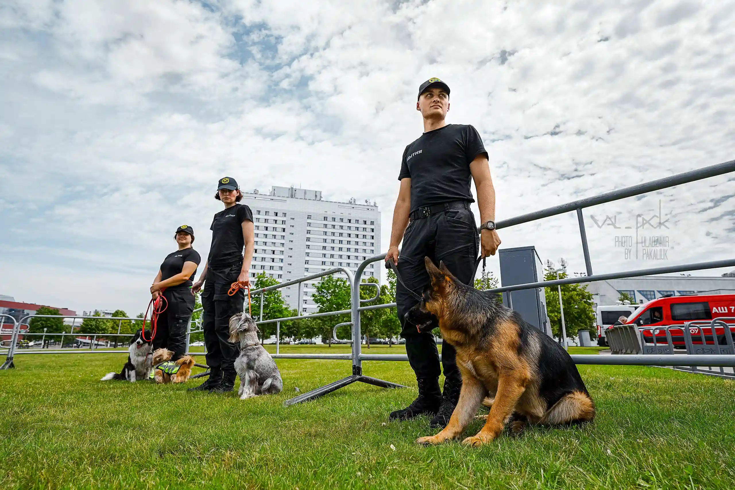 Белорусские кинологи на работе